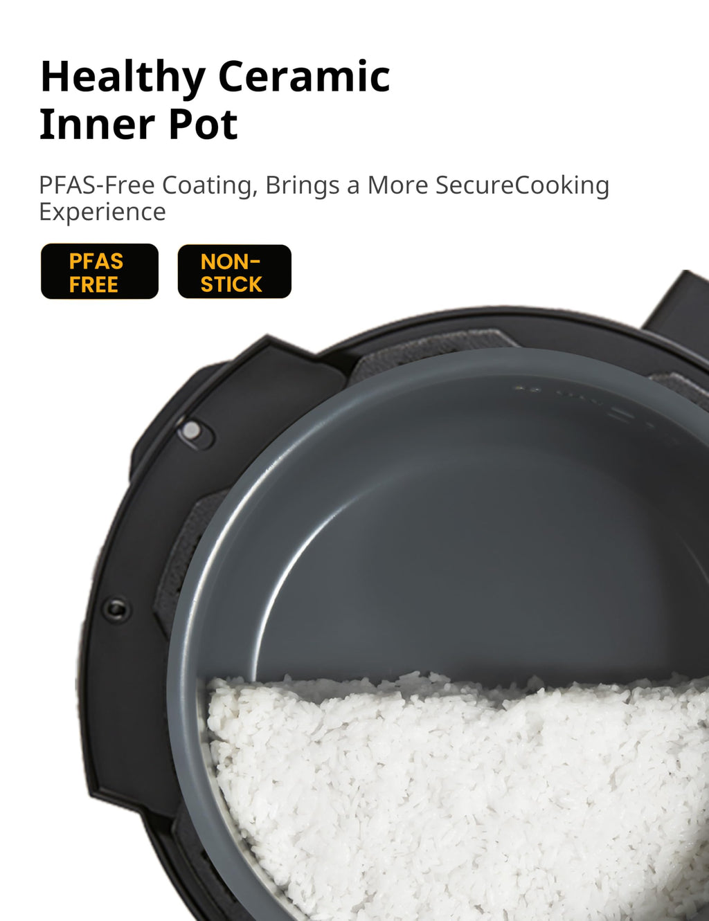 COMFEE' 12-in-1 Electric Pressure Cooker, 6 Quarts, Nonstick Pot