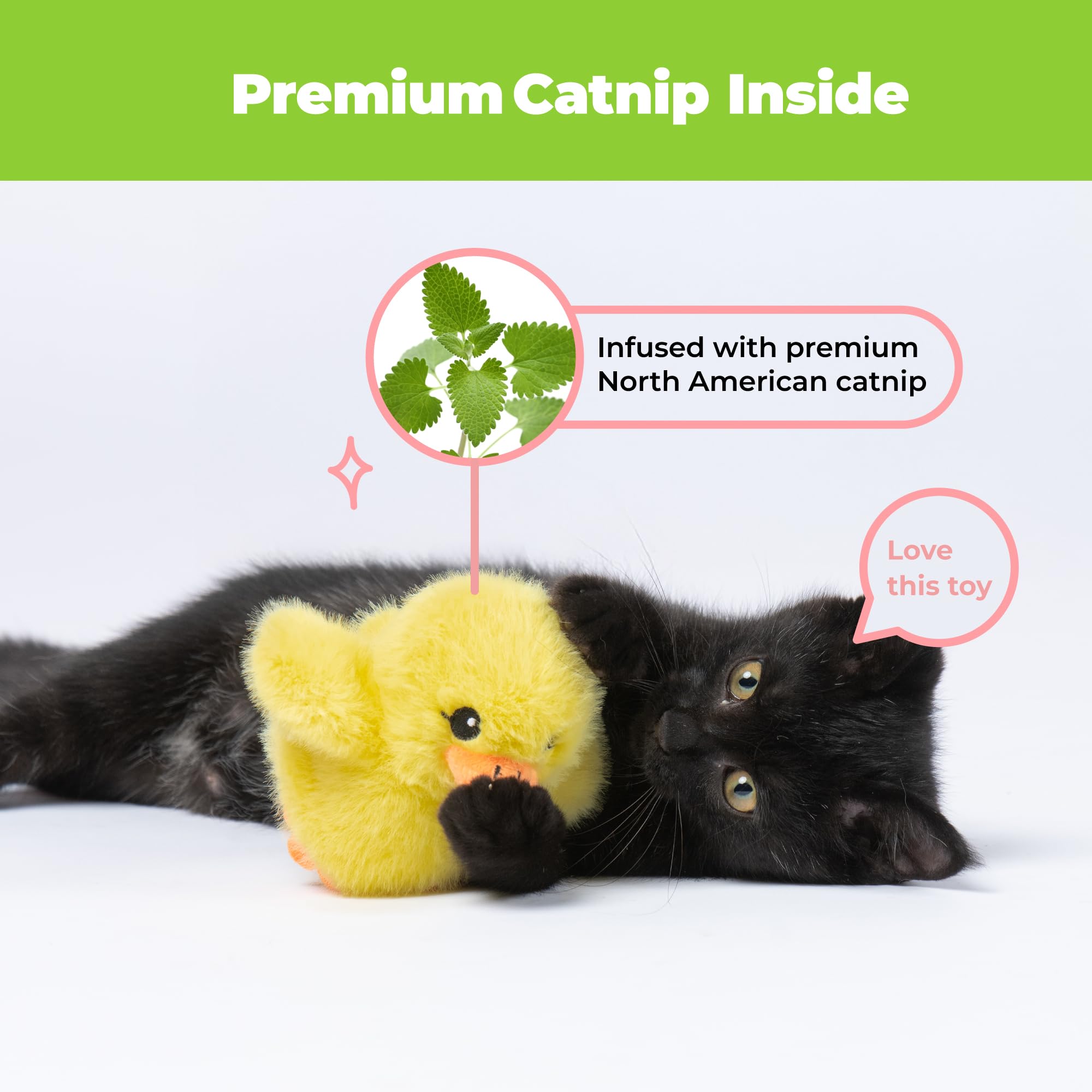 Catify Interactive Cat Toy - Squeaking Mice Set, Beige & Gray | Catnip Infused, Tap to Activate Squeaks, Soft, For Indoor Kittens & Cats, Independent Play, Attaches to Wand, Pack of 2