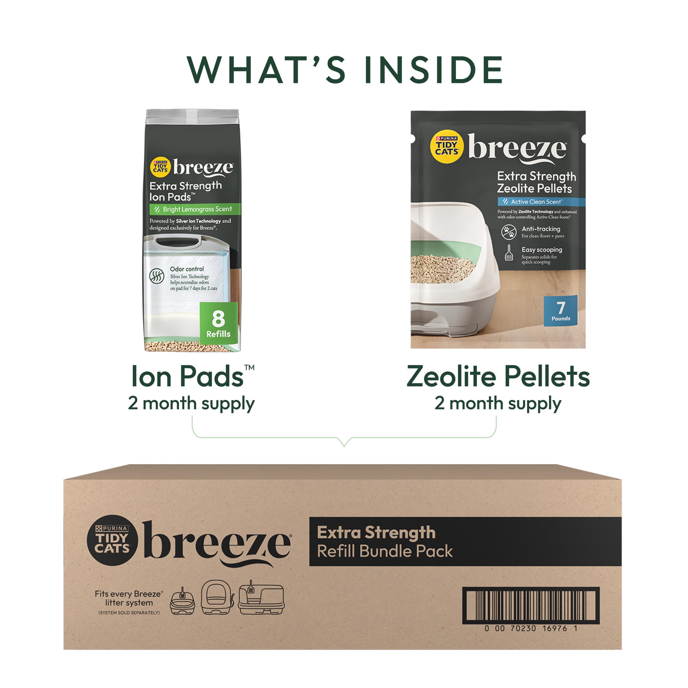 Purina Tidy Cats Breeze Cat Litter Extra Strength Refill Bundle